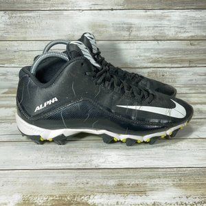 Nike Alpha Black Anthracite White Football Cleats Mens Size 8